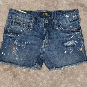 Polo by Ralph Lauren Women's Paint-Splatter Jean Shorts